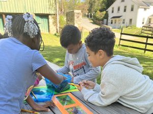 Students learn about native insects outside 2